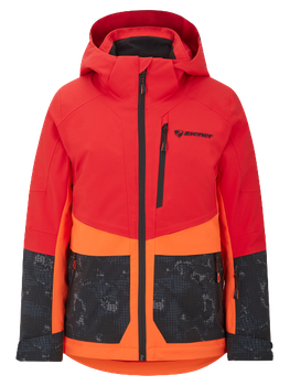 TEAMskiwear \\ Orange Red Man Skijacken Padded - \\ Pop Jacken \\ Herren Skibekleidung Skijacke KrakowSport Red Orange Herren Pop 2023/24 | Ziener \\ | Trivor