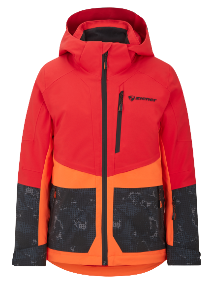 Skijacke Ziener Trivor Man \\ Herren Herren Red Orange KrakowSport Skibekleidung | \\ \\ TEAMskiwear Orange Padded | Red Skijacken Pop Pop Jacken 2023/24 \\ 