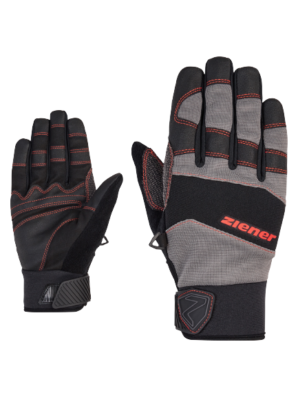 Ziener Handschuhe | Glove Ziener - \\ \\ Frost Skibekleidung | 2023/24 Ziener G-Work Alpine Ski \\ Gray Handschuhe \\ Handschuhe KrakowSport Skiausrüstung