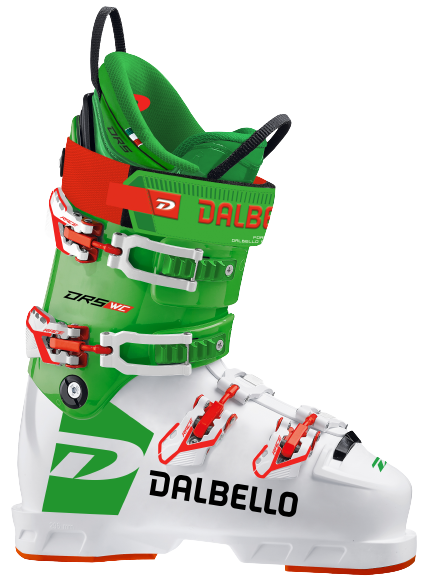 Ski boots Dalbello DRS WC XS White/Green Race - 2024/25 | Ski Equipment \  Ski Boots \ Dalbello Blackweek | KrakowSport