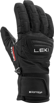 Gloves LEKI Griffin 3D Junior Black - 2024/25