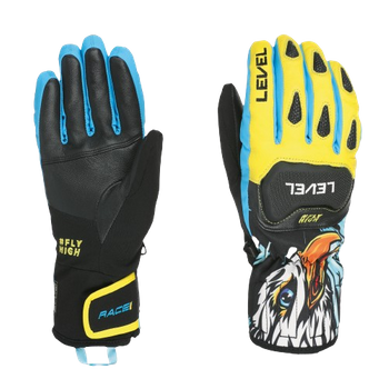 Gloves Level Race Replica Yellow-Blue - 2024/25