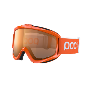 Goggles POC POCito Iris Fluorescent Orange/Partly Sunny Light Orange - 2024/25