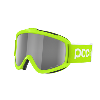 Goggles POC POCito Iris Fluorescent Yellow/Green/Partly Sunny Silver - 2024/25