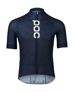 POC M's Essential Road Logo Jersey  Calcite Blue/Dark Calcite Blue - 2024