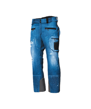 Pants Man 6CENTO 622G HZ US Sport Trousers BLUE FIORD-BLACK –