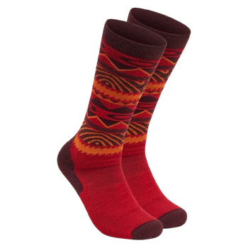 Ski socks Oakley Wandrelust Perf Socks 2.0  Grenache Norway Pattern