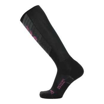 Ski socks UYN Woman Ski Evo Race One Black/Purple 2024/25