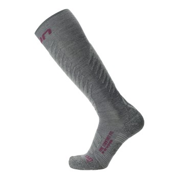 Ski socks UYN Woman Ski One Comfort Fit Grey/Purple 2024/25