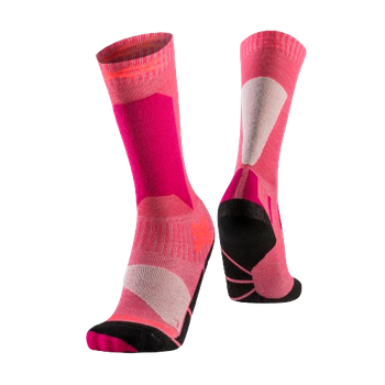 Ski socks X-socks Ski Discover OTC JR Light Pink/Light Sand - 2024/25