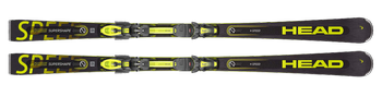 Skis HEAD Supershape E-Speed + PRD 12 GW Matt Black/Flash Yellow - 2023/24