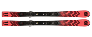 Skis Volkl Racetiger Junior Red (100 - 120) + 7.0 vMotion JR Black - Anthracite - 2024/25