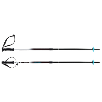 Skitouring poles HEAD Supershape Team Adjustable White/Black/Speed Blue - 2024/25