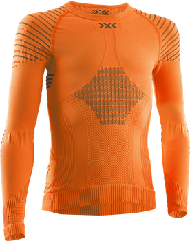 Thermal underwear X-bionic Invent 4.0 Shirt LG SL JR Sunset Orange/Anthracite - 2024/25