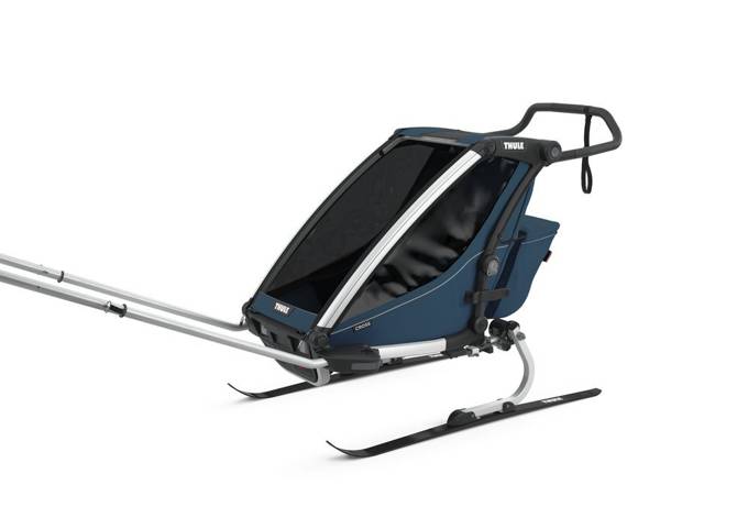 Bicycle Trailer Thule Chariot Cross1 Majolica Blue - 2023