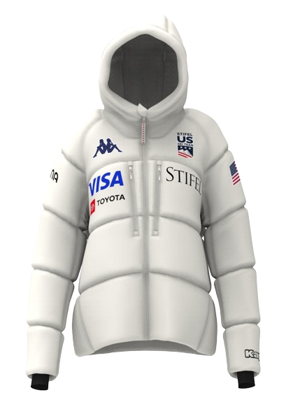 Down jacket Kappa 6CENTO 668C US White Coconut - 2024/25