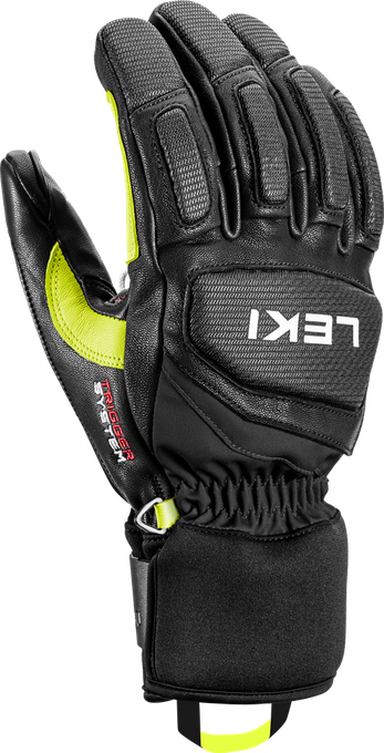 Gloves LEKI Griffin Pro 3D Black/Neon - 2024/25