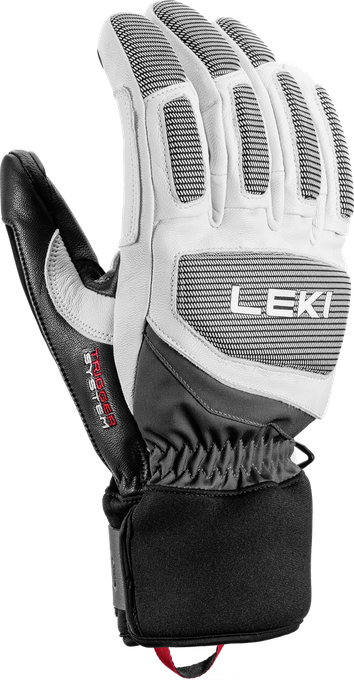 Gloves LEKI Griffin Pro 3D White/Black - 2023/24