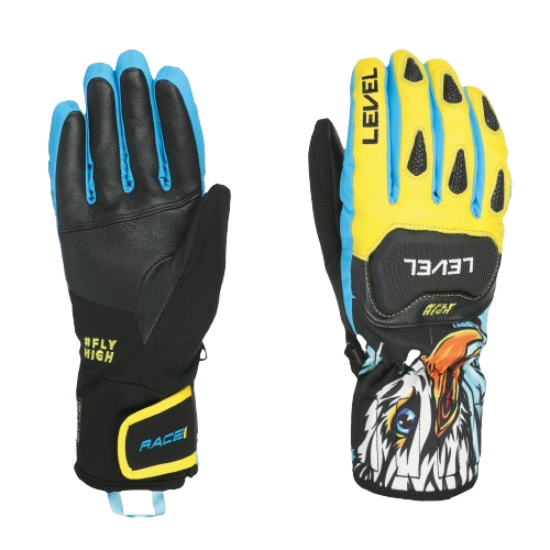 Gloves Level Race Replica Yellow-Blue - 2024/25