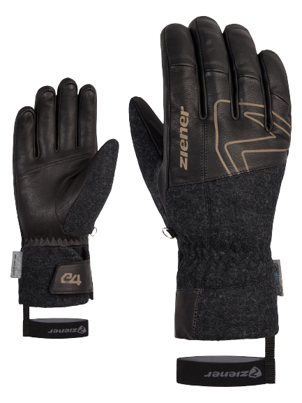 Gloves Ziener Ganghoffer AW Glove Black - 2023/24