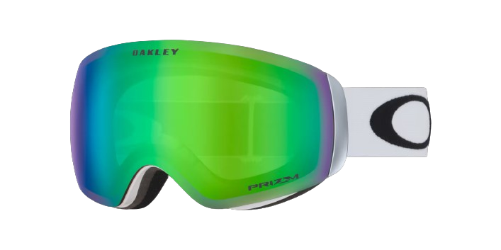 Goggles Oakley Flight Deck M Prizm Snow Jade Iridium Lenses / Matte White - 2024/25