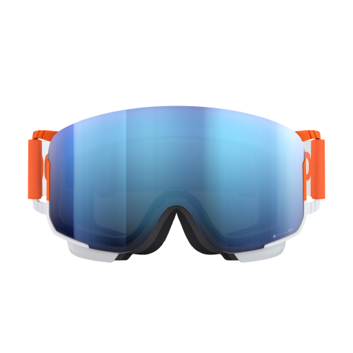 Goggles POC Nexal Mid Clarity Comp Fluorescent Orange/Hydrogen White/Spektris Blue - 2022/23