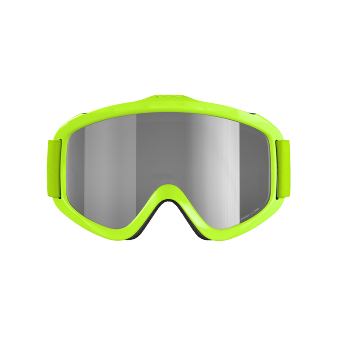 Goggles POC POCito Iris Fluorescent Yellow/Green/Partly Sunny Silver - 2024/25