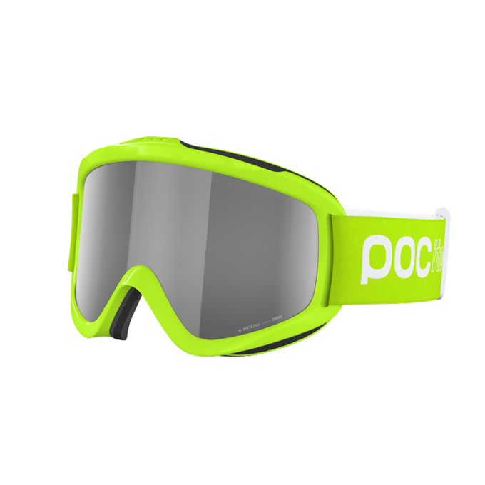 Goggles POC POCito Iris Fluorescent Yellow/Green/Partly Sunny Silver - 2024/25