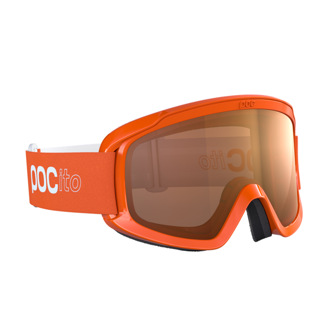 Goggles POC POCito Opsin Fluorescent Orange/Partly Sunny Light Orange - 2024/25