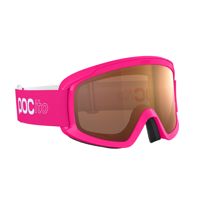 Goggles POC POCito Opsin Fluorescent Pink/Partly Sunny Light Orange - 2024/25