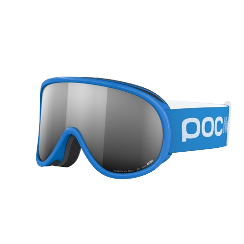 Goggles POC Pocito Retina Fluorescent Blue/Partly Sunny Silver - 2024/25