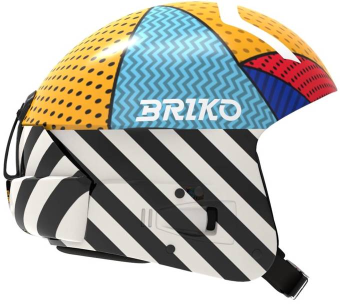 Helmet Briko Vulcano FIS 6.8 Graphik Shiny/Black White - 2023/24