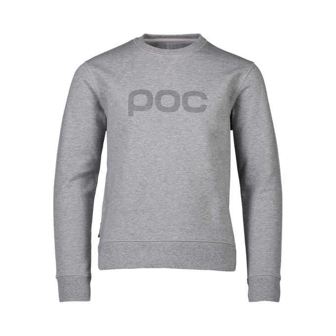 Hoodie POC Crew Jr Grey Melange - 2024/25