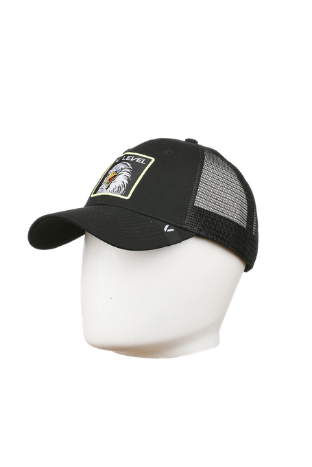 Level Cap Mesh Eagle Black - 2023/24