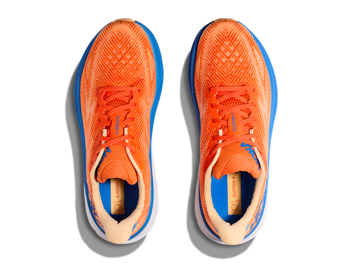 Men shoes Hoka Clifton 9 Vibrant Orange/Impala