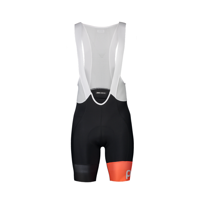 POC Essential Road VPDS BIB Shorts Uranium Black/Hydrogen White - 2024