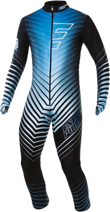 Race Suit ENERGIAPURA Active Black/Turquoise (not-insulated, padded)