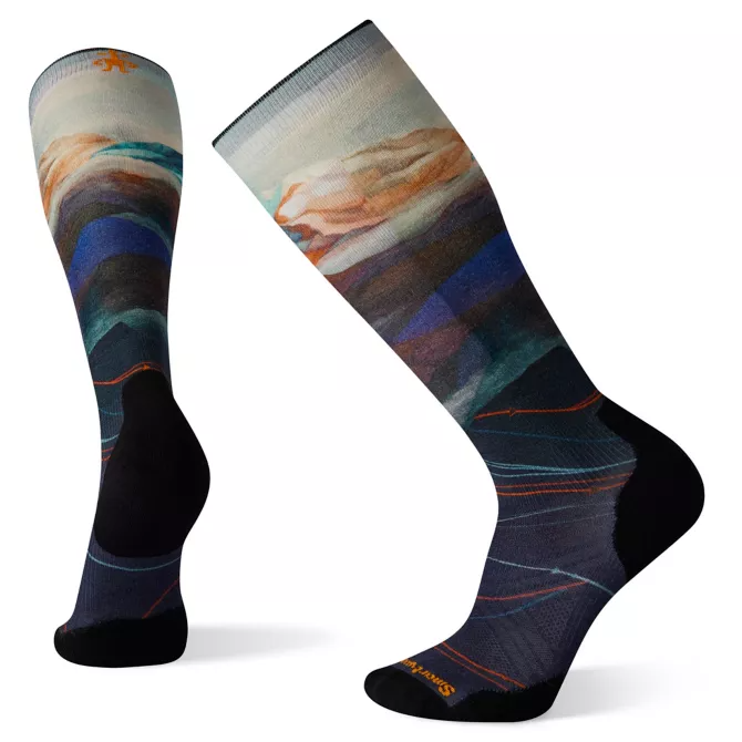 SMARTWOOL Ski Targeted Cushion Print Over The Calf Socks