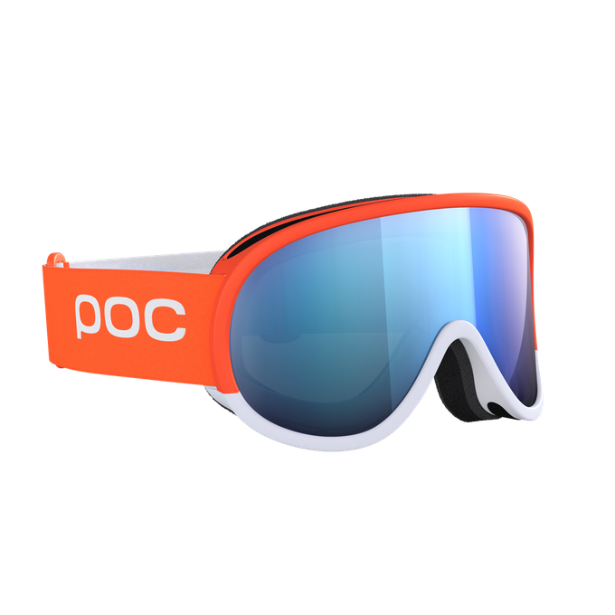 Ski goggles POC Retina Mid Race Zink Orange/Hydrogen White/Partly Sunny Blue - 2023/24