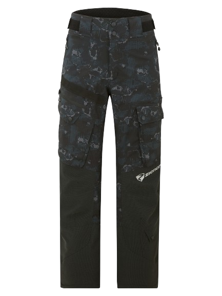 Ski pants Ziener RCE Coach Unisex Pants Black Foggy Print - 2024/25