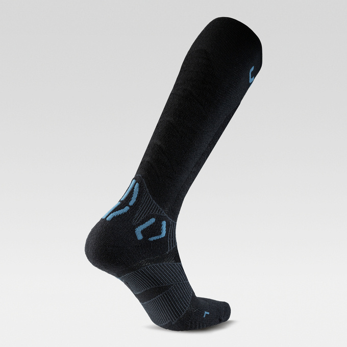 Ski socks UYN Man Ski Touring One Bio Socks Black/Blue - 2024/25