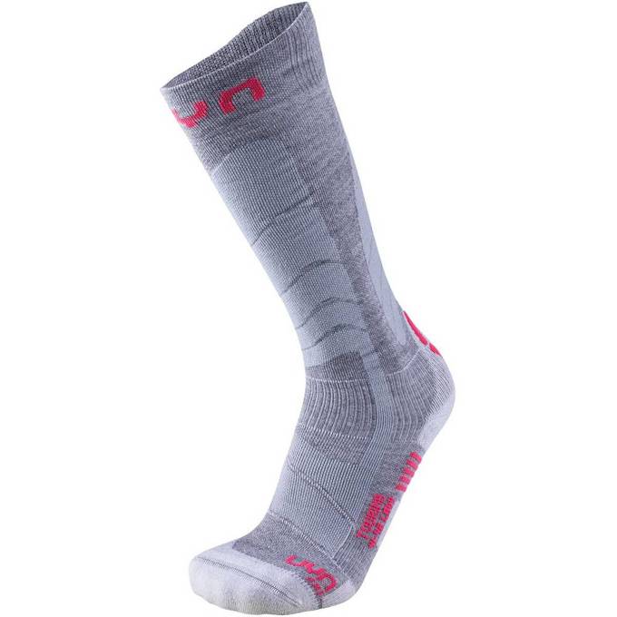 Ski socks Uyn Lady Ski Touring Silver/Fuchsia - 2023/24