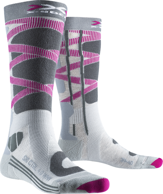 Ski socks X-socks Ski Control 4.0 WMN Grey Melange/Charcoal - 2024/25