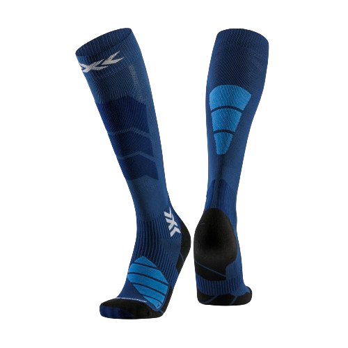 Ski socks X-socks Ski Expert OTC Marine/Mineral Blue - 2024/25