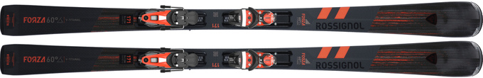 Skis Rossignol Forza 60° V-Ti + Nx 12 Konect GW B80 Black Hot Red - 2024/25