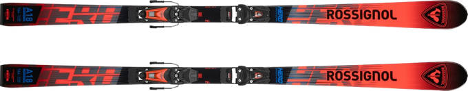 Skis Rossignol Hero Athlete GS Pro + Nx 7 GW B73 Black Hot Red - 2024/25