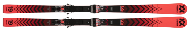 Skis Volkl Racetiger GS R JR + Race 10 Black/Flo/Red - 2022/23