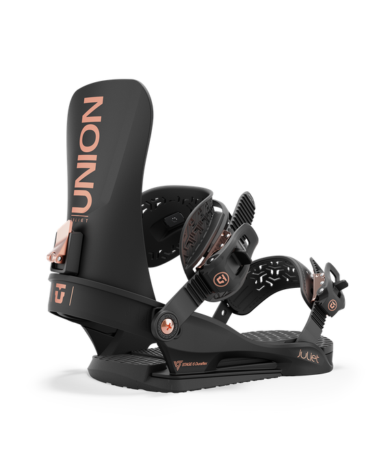 Snowboard Bindings Union Juliet Black - 2024/25