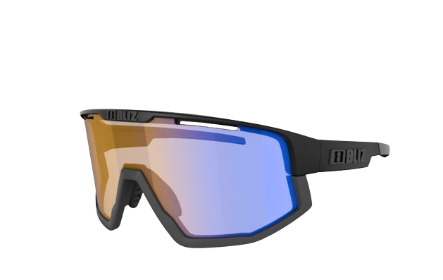 Sunglasses BLIZ Fusion Nano Nordic Light Matt Black/Coral Orange Blue