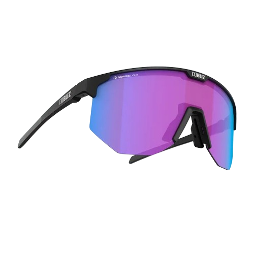 Sunglasses BLIZ Hero Small Matt Black/Violet Blue - 2024